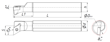 S20R-SDUCR11 LF державка расточная