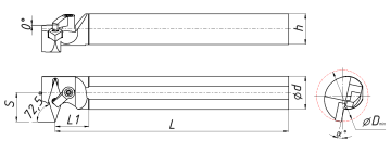 державка расточная S25S-MVWNR16