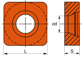 Пластина подкладная S19ap（L18.7*T4.76mm)