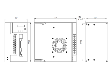 Шпиндельный серводвигатель 5,5 кВт 8000 об/м с драйвером