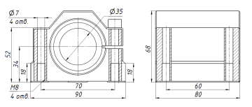 Модуль опорный регулируемый SCJ35