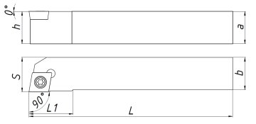SCACR1616H09 резец для наружного точения