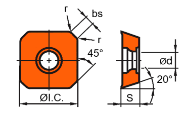 Пластина SEMT13T3AGSN-JH VP15TF
