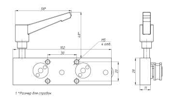 Модуль скольжения SGB10EN-4 с блокировкой