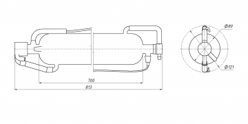 Лазерная трубка SPT C-40 40-50 Вт