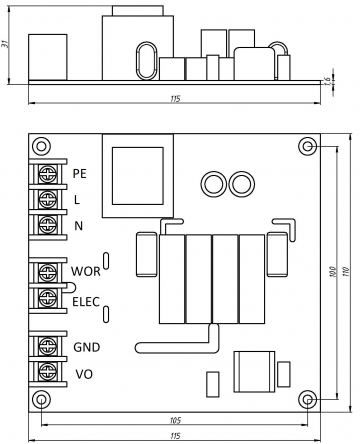 Делитель напряжения 1:100