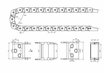 TP18x37 R28 полузакрытый (с держателями)