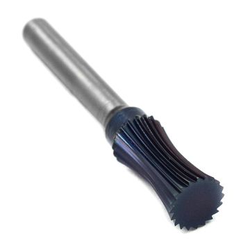 Борфреза твердосплавная форма U1020M06 с покрытием BNC (blue coating)