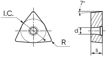 Пластина режущая «MICROBOR» WCMX030208-XM MK330