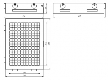 Постоянный магнитный стол 3040 для станка, механический