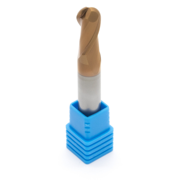 Фреза спиральная двухзаходная сферическая с покрытием AlTiN DJTOL AAS2QX08