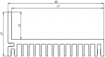 Алюминиевый профиль TB6600 (АВД-4310)