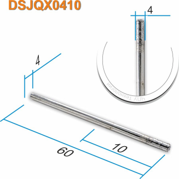 Армированная алмазная концевая фреза DJTOL DSJQX0410