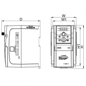 Частотный преобразователь Sunfar (Simphoenix) E550-2S0055L 5,5 кВт