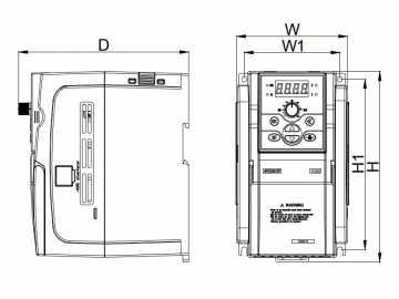 Частотный преобразователь Sunfar (Simphoenix) E550 2S0015B 1.5кВт