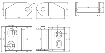 Держатель для кабель-канала TP 15x30