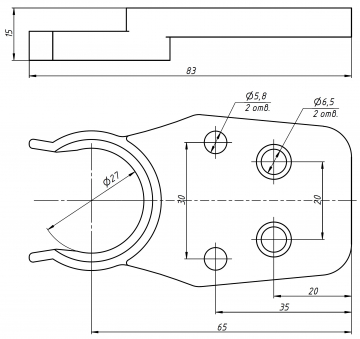 Держатель патрона ISO20 тип 2