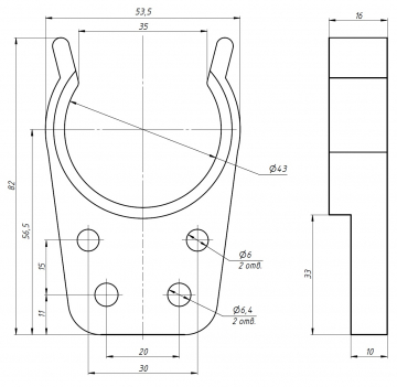 Держатель патрона ISO30 тип 2