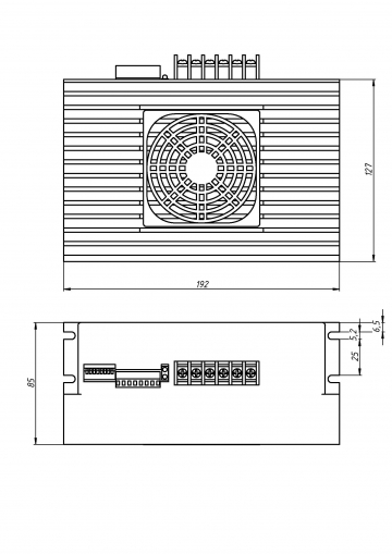 Драйвер одноканальный для шаговых двигателей 2DM2280