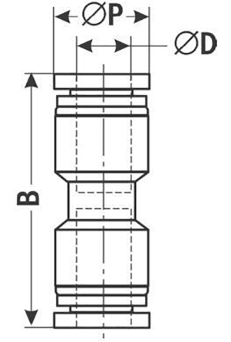 Фитинг прямой PG 12-10