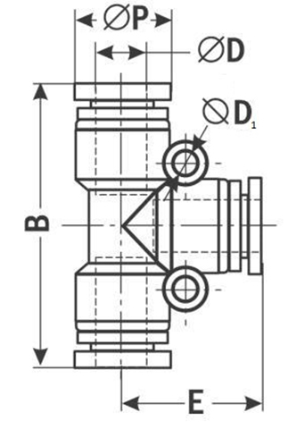 Фитинг разветвитель PE-8