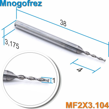 Фреза спиральная двухзаходная Mnogofrez MF2X3.104