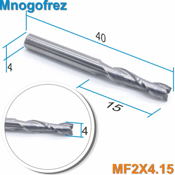 Фреза спиральная двухзаходная Mnogofrez MF2X4.15