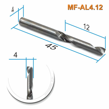 Фреза спиральная однозаходная по цветному металлу Mnogofrez MF-AL4.12