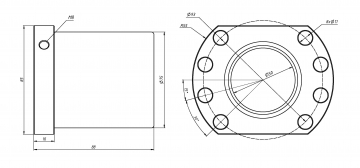 Гайка ШВП SFUR5010-4