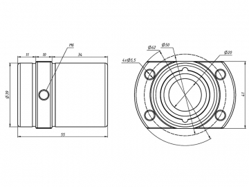 Гайка ШВП SFYR2020-3.6