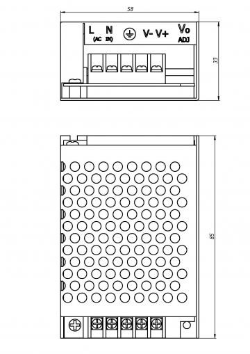 Импульсный блок питания S-25-24
