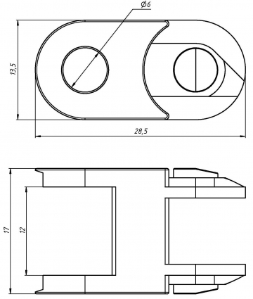 Кабель-канал гибкий TP10x10 R18 (с держателями)