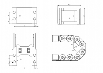 Кабель-канал гибкий TP25x38 R55