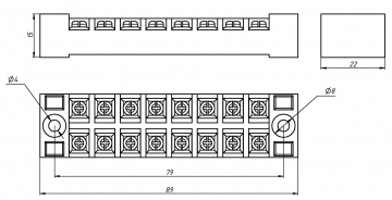Клеммная колодка TB-1508