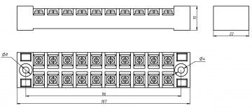 Клеммная колодка TB-1510