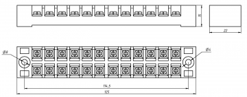 Клеммная колодка TB-1512