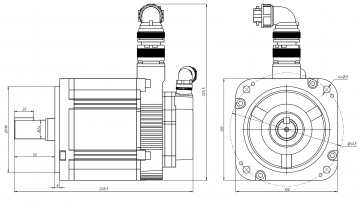 Комплект Сервопривод+Драйвер YASKAWA 1800W SGM7G-20AFC61 + SGD7S-180A00B202