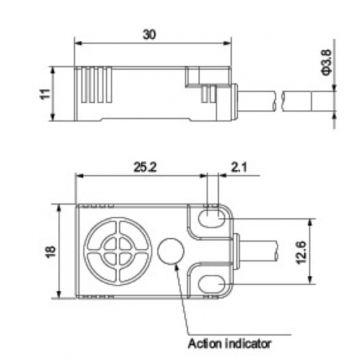 Концевой индуктивный датчик CJF10-05NA