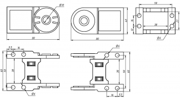 Крепление для кабель-канала TP25x38