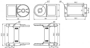 Крепление для кабель-канала TP55x100 R100
