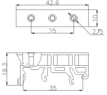 Крепление на рейку DRG-01