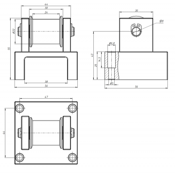 Натяжитель ремня по оси X H/43JN