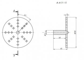 Оснастка для поворотной оси