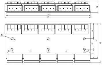 Плата коммуникации (переходник)
