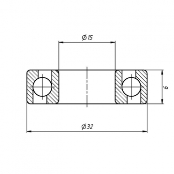 Подшипник радиально-упорный 7002AC