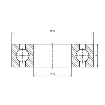 Подшипник шпинделя H7002C-2RZ DTP5 (2 шт. в комплекте)