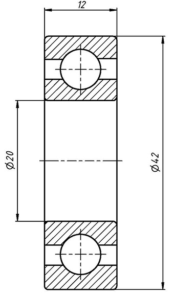 Подшипник шпинделя H7004C-2RZ P5 (2 шт. в комплекте)