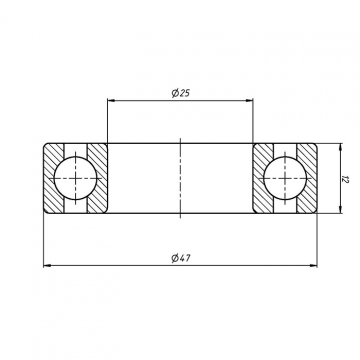 Подшипник шпинделя H7005C-2RZ P5 (2 шт. в комплекте)