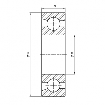 Подшипник шпинделя H7006C-2RZ DB P4 (2 шт. в комплекте)