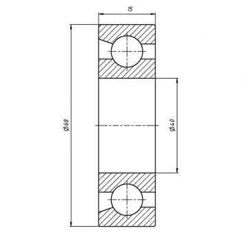 Подшипник шпинделя H7008C-2RZ P4 (2 шт. в комплекте)